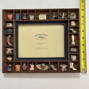 Willow Hall Reflections in Time 3D Resin Easel Photo Frame 5x7 Fashion Decor VTG